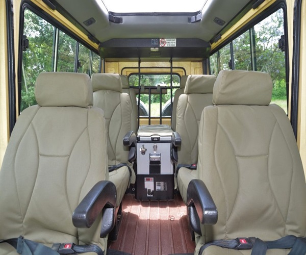 Inside Safari Vehicle